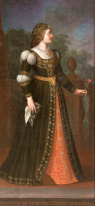 Béatrice de Genève - Peinture de 1700/1799 - La Venaria Reale de Turin
